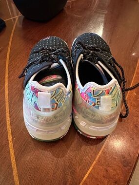 Kids Black and Multicolor LeBron Sneakers